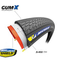 Michelin, Power Adventure Classic TS TLR, Gravel Tire, 700x30C, Folding, Tubeless Ready, GUM-X, GUM-X, 3x100TPI, Tanwall