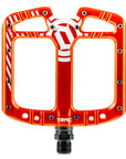 Deity, TMAC, Platform Pedals, Body: Aluminum, Spindle: Cr-Mo, 9/16'', Red, Pair