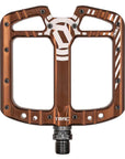 Deity, TMAC, Platform Pedals, Body: Aluminum, Spindle: Cr-Mo, 9/16'', Red, Pair