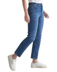 Duer Pants Midweight Performance Denim Highrise Straight Women