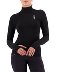 Mons Royale Cascade LS Mock Neck Women