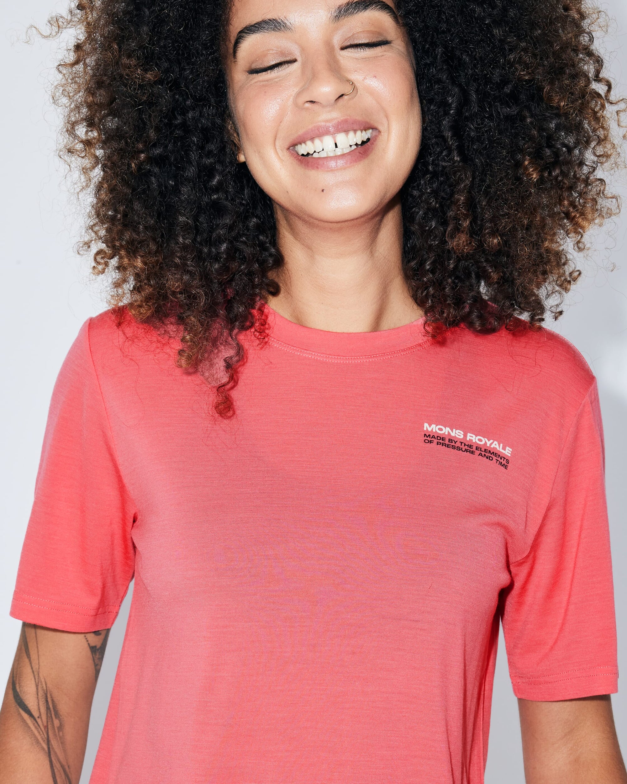 Mons Royale Icon Merino T-Shirt Watermelon Women