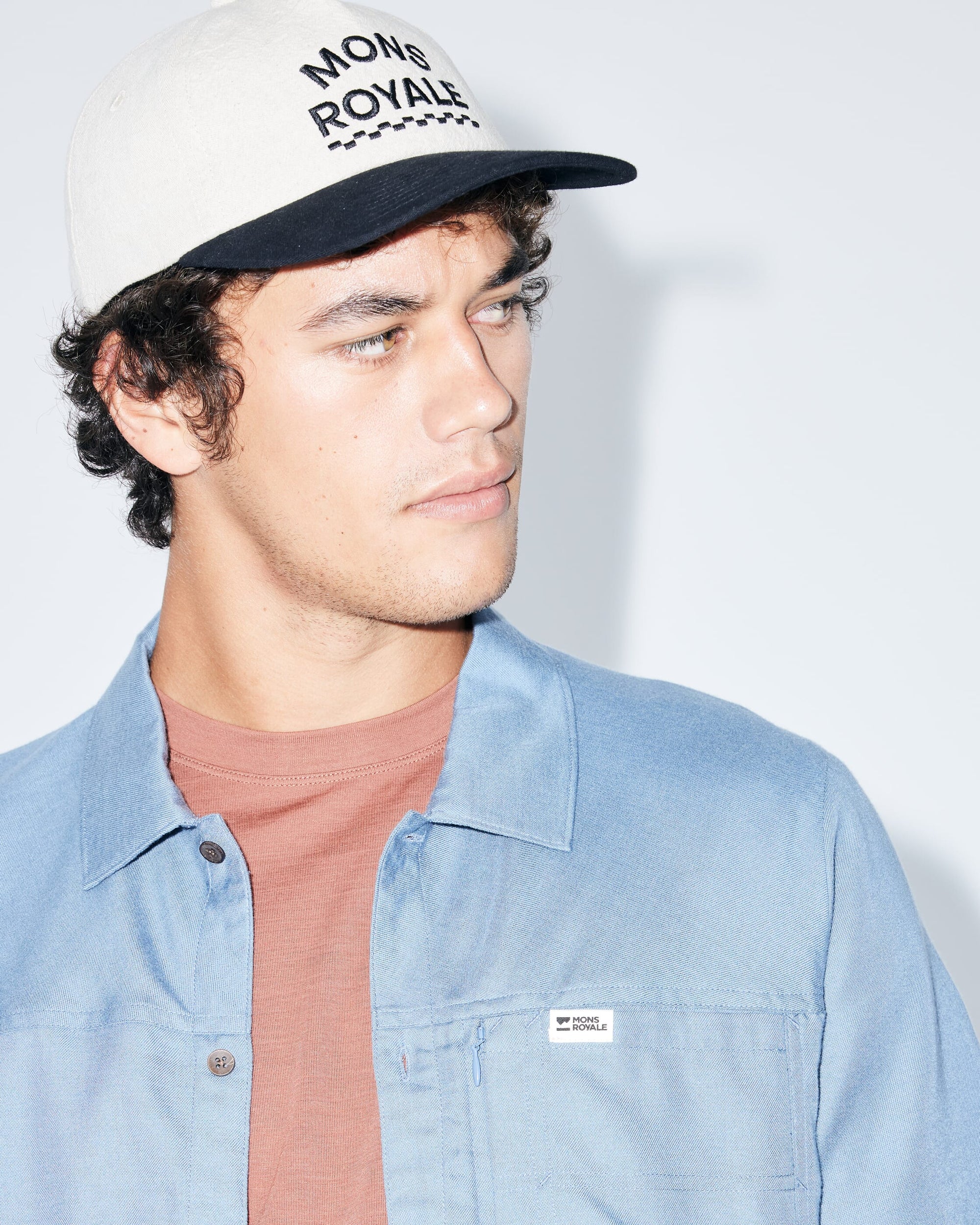 Mons Unisex Shifty Cap Oatmeal/Black