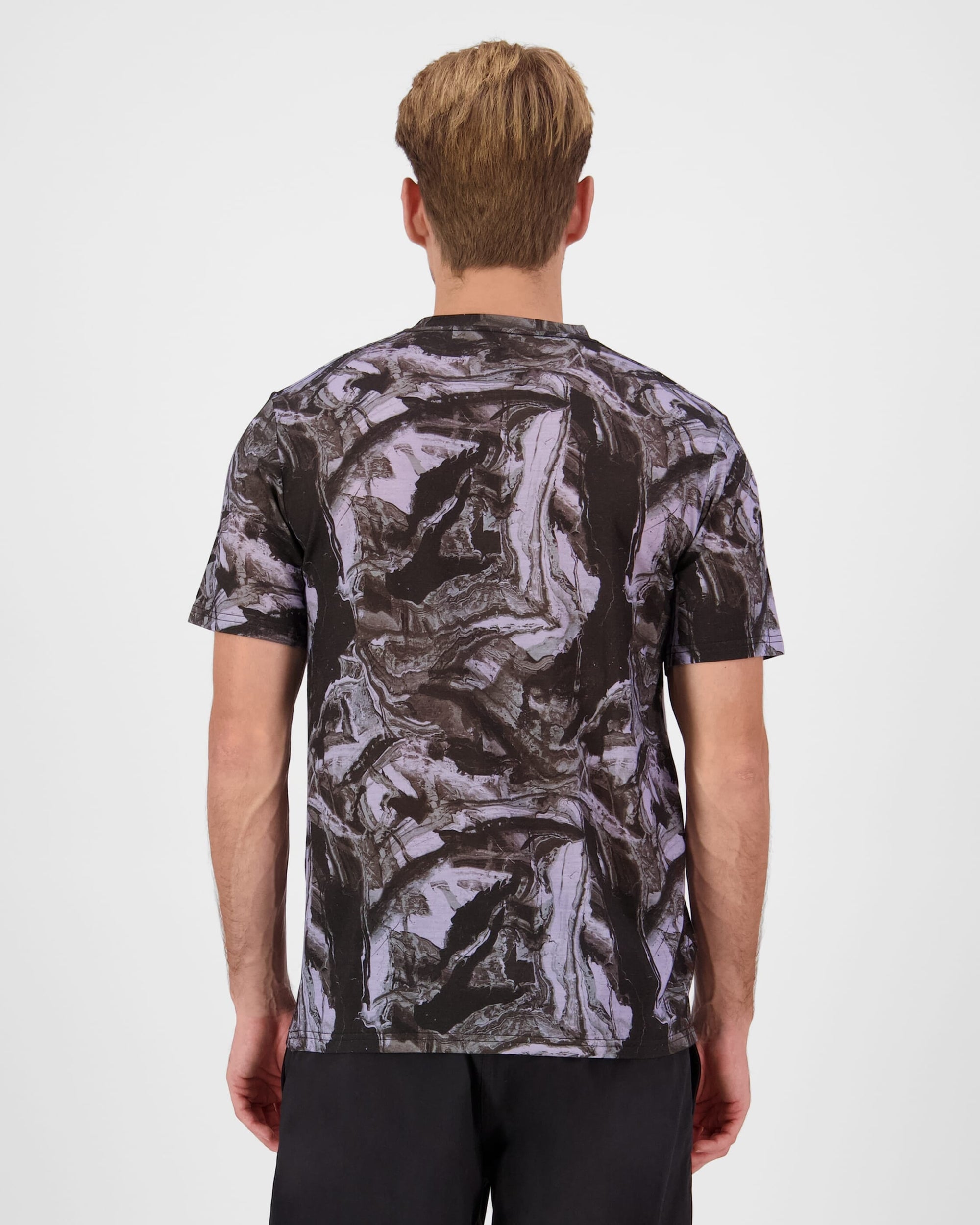 Mons Icon Merino T-Shirt Rock Camo Type Men