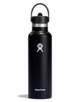Hydro Flask Standard Mouth 21 oz Insulated Stainless Steel Water Bottle with Flex Straw Cap