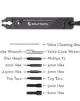 Wolf Tooth components, 8-Bit, Multi-Tools, Number of Tools: 17, Plier and bits only