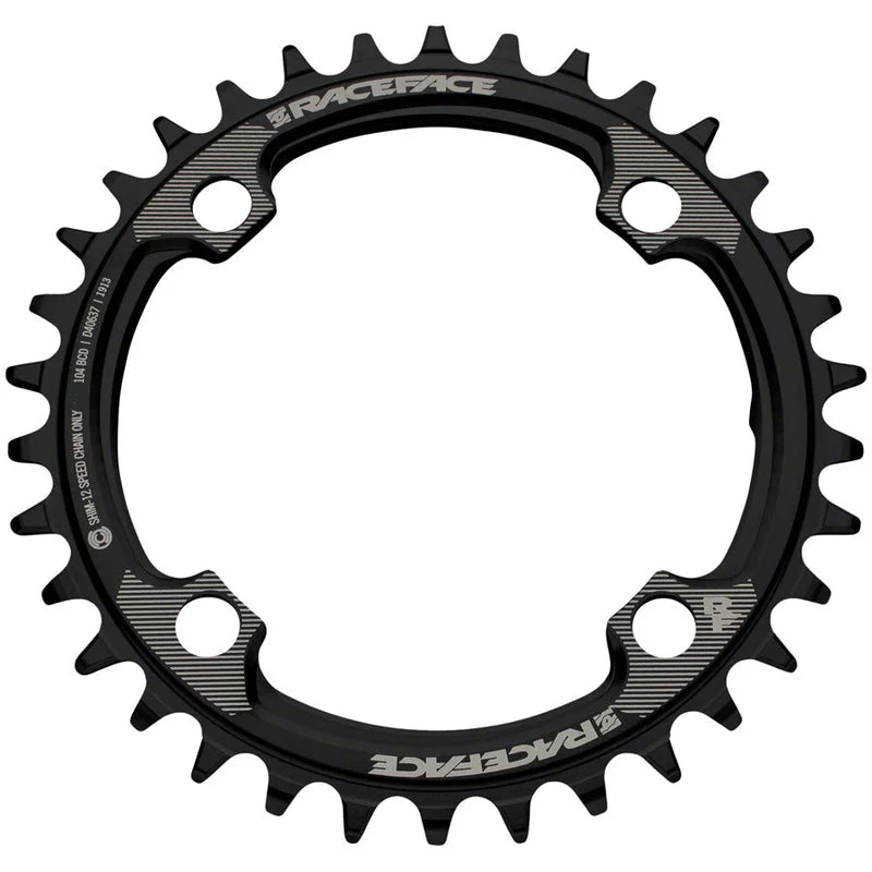 RaceFace 1x 104 BCD Hyperglide+ Chainring – 32t, 104 BCD, 4-Bolt